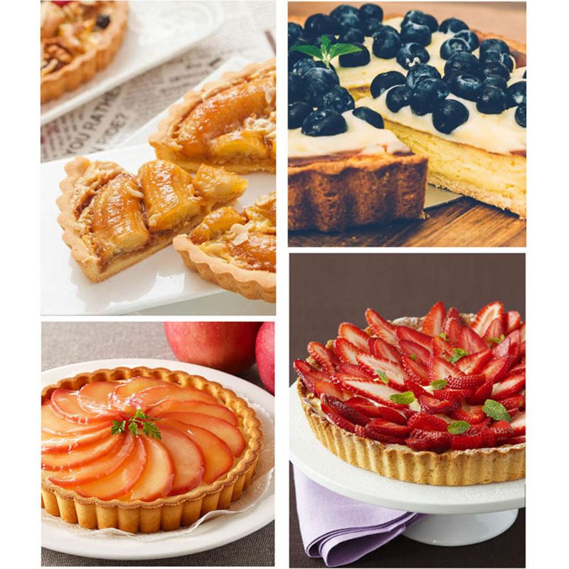 4/6/8 Inch Non Stick Pie Pizza Cake Pan Tart Mold Removable Bottom Baking Pastry Mould Round Bakeware