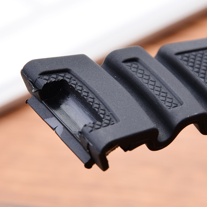 Hangrui Silicone strap For Casio SGW-100 Smart watch Waterproof Black Wristbands stainless steel buckle Wriststrap women men