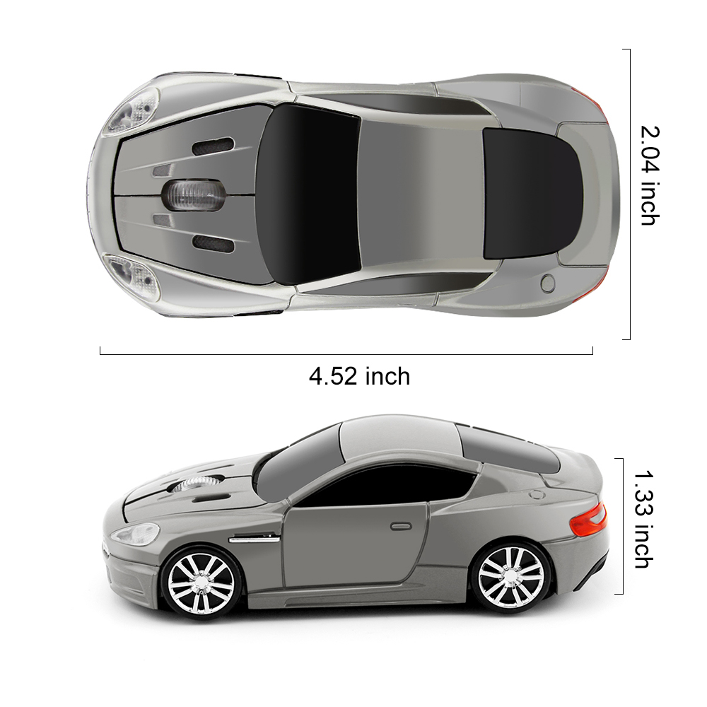 Tragbare 2,4G Wireless Maus Ergonomische 1600 DPI 3D Mini Mäuse USB Optische Cooles Sport Auto Maus Für Laptop PC computer Tablet