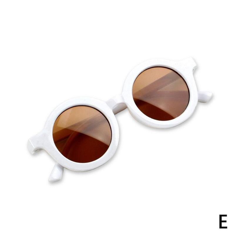 Gafas de sol redondas Retro Para Niños y Niñas, lentes de sol con protección UV, clásicas, de protección, Vintage, color O1X0: E