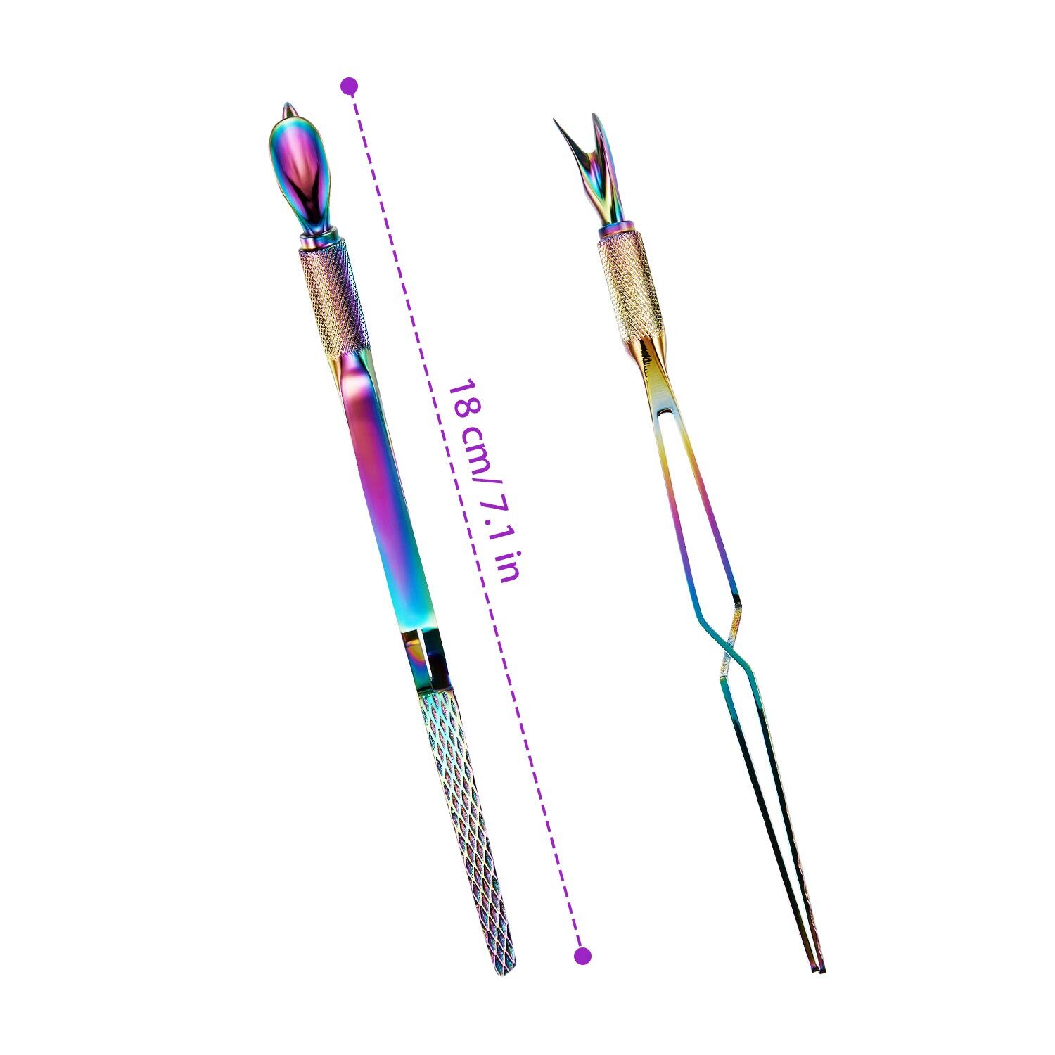 1 PCS Nail Pinching Tools Stainless Steel Nail Art Pincher Pinching Cuticle Pusher Multi-Functional Nail Shaping Tweezers