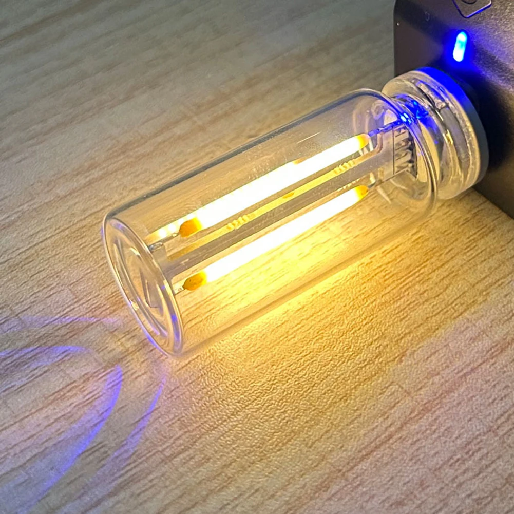 Bombilla LED USB con filamento en espiral para coche, bombillas LED Retro de 5V con atenuación táctil, luz nocturna de 1W, iluminación LED decorativa incandescente para acampar: Multicolor
