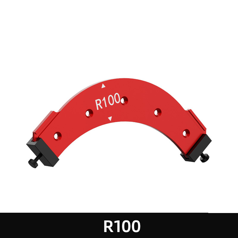 Woodworking Round Corner Radius Templates, Corner Routing Guide Set R100 R150 R200 R250 R300 Curve Guide Cabinet Edge Molding: GOLD