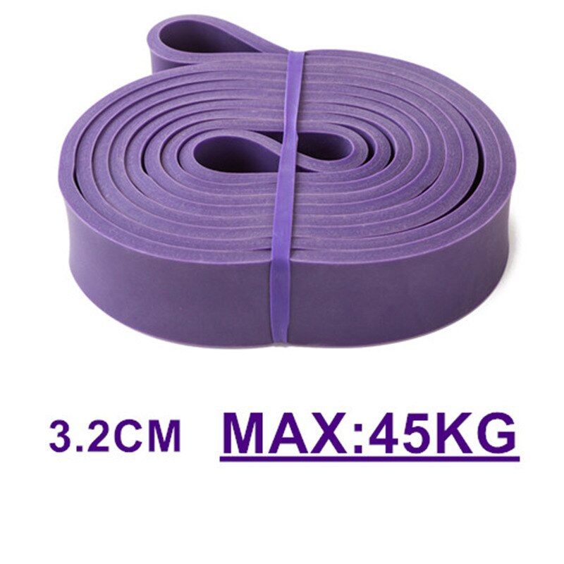 Resistance Band Exercise Elastic Natural late Workout Ruber Loop Strength Pilates Fitness Equipment Training Expander Unisex 208: Purple