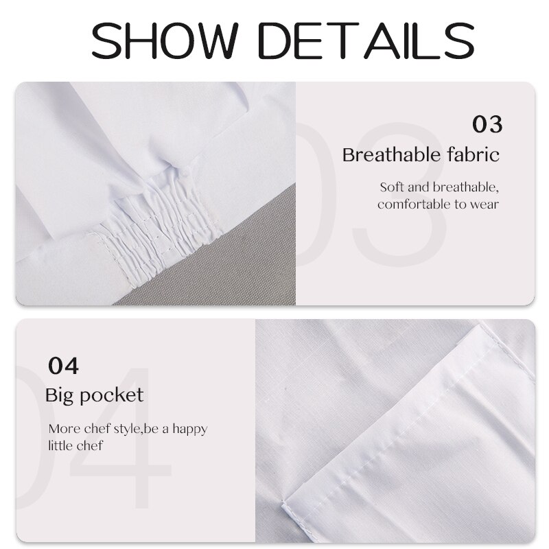 Baby Photography Chef hat Set White Little Chef Apron And Hat Baby White Chef Costume Photography Props Newborn Shooting Props