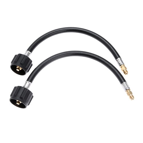 2pcs 12inch RV Pigtail Propane Hose Connector Acme X 1/4inch Male NPT- 1feet For BBQ, RV And Camping Needs