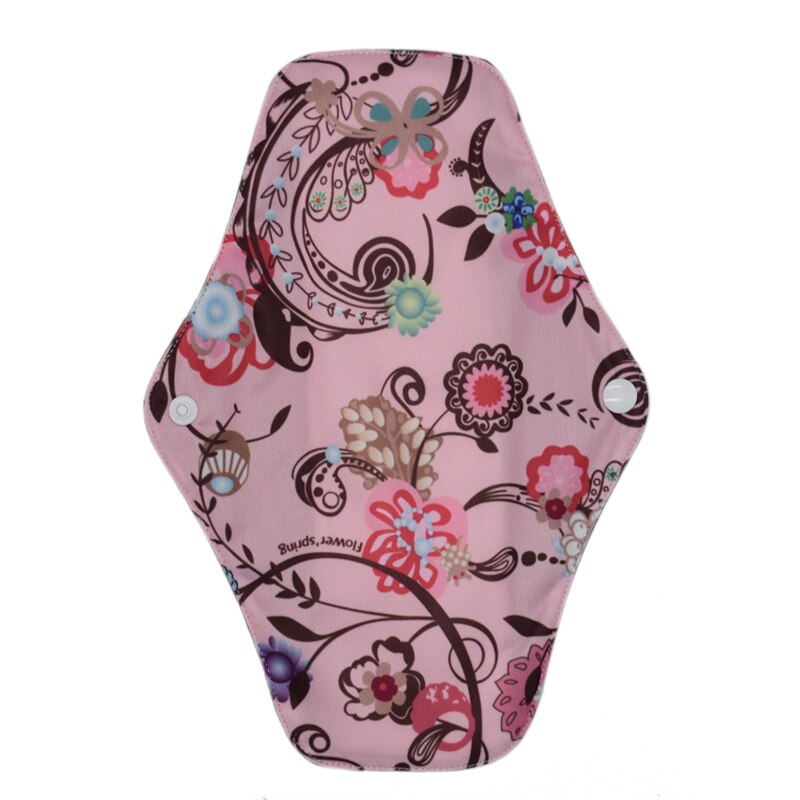 Washable Sanitary Towel Cloth Menstrual Pads Reusable Sanitary Pad Absorbent Reusable Charcoal Cloth Bamboo Menstrual Pads: A10
