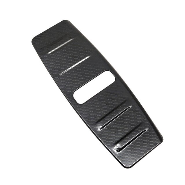 For Tesla Model 3 Accessories Front Trunk Sill Plate Guard Hood Lock Cover Protector Carbon Fiber Black decorative strips: Carbon Fiber