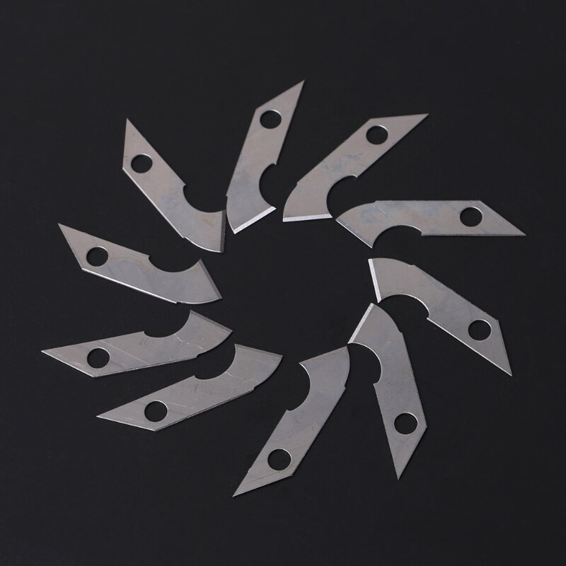 10x Sharp Hook Knife Blade For Crafts Cutter Cutting Acrylic Plate Board Sheets