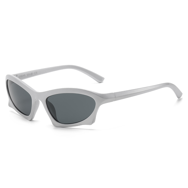 Sportzonnebril Heren Retro Y2K Zonnebril 2023 Mode Outdoor Straatfoto INS Brillen Zonnebril Voor Dames Heren: WHITE
