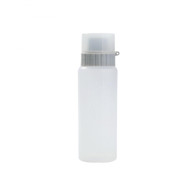 1Pcs 175/350Ml Keuken Knijpen Fles Vijf-Gat Saus Honing Fles Afdichting Met Bedekt Salade Saus dispenser Extrusie Fles: Small  Grey