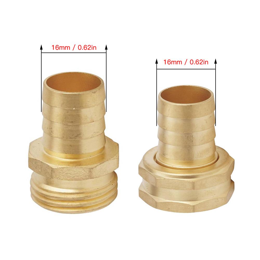 Garden Hose Repair Mender Kit Hose Connector 3/4 Male Female Connector Set Garden Watering Irrigation System