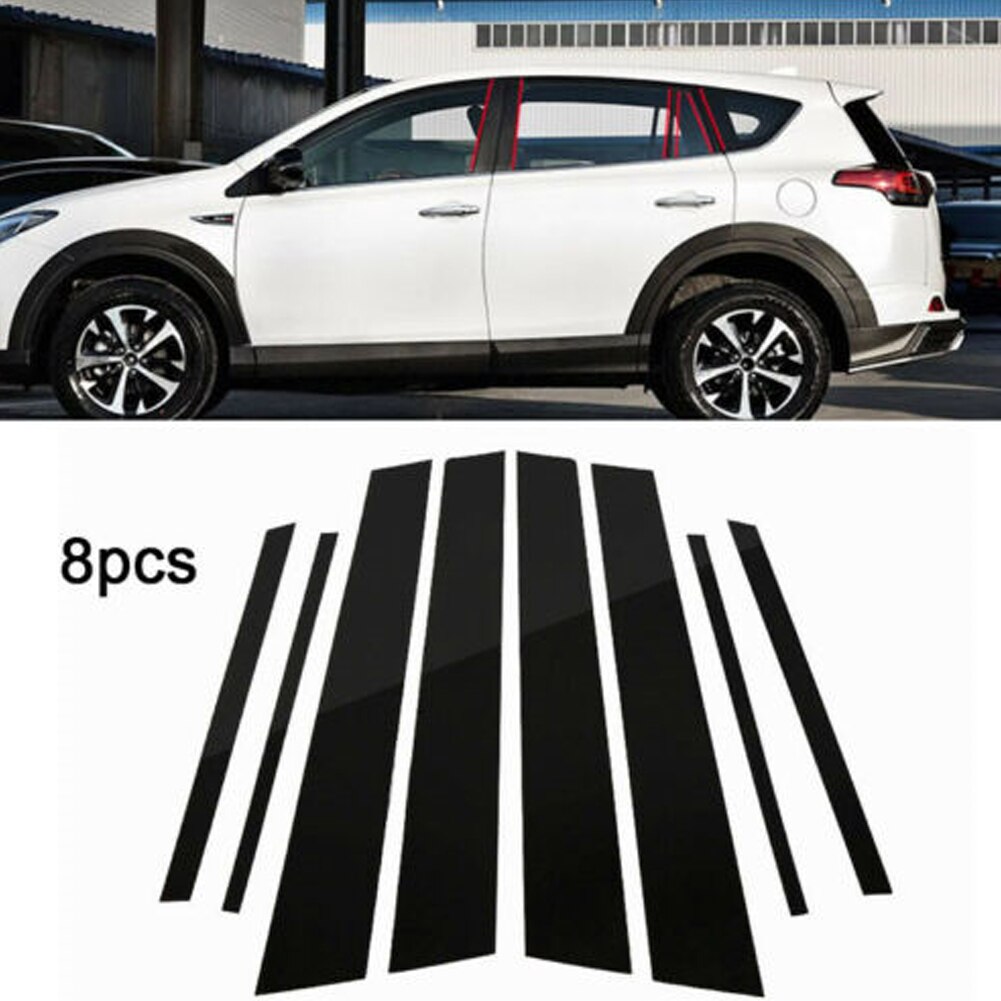 8 kpl peiliefekti ikkunan keskipilarin suojaverhoilu toyota rav:lle 4 -18 ikkunan keskipilarin suojaverhoilu