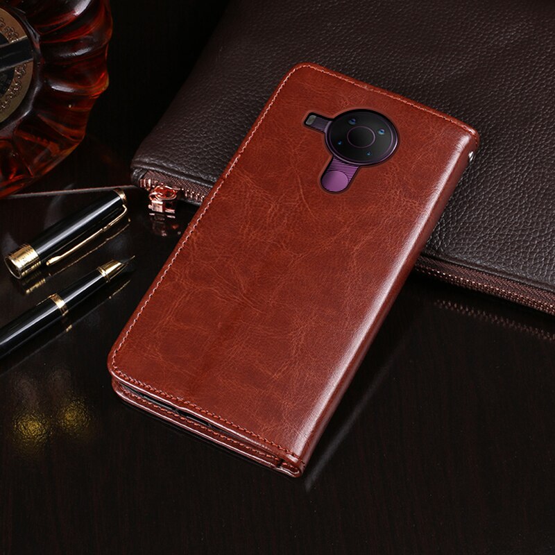 Coque de téléphone à rabat en cuir pour Nokia 5.4, étui de luxe de 6.39 pouces avec support magnétique, TA-5.4 TA-1333