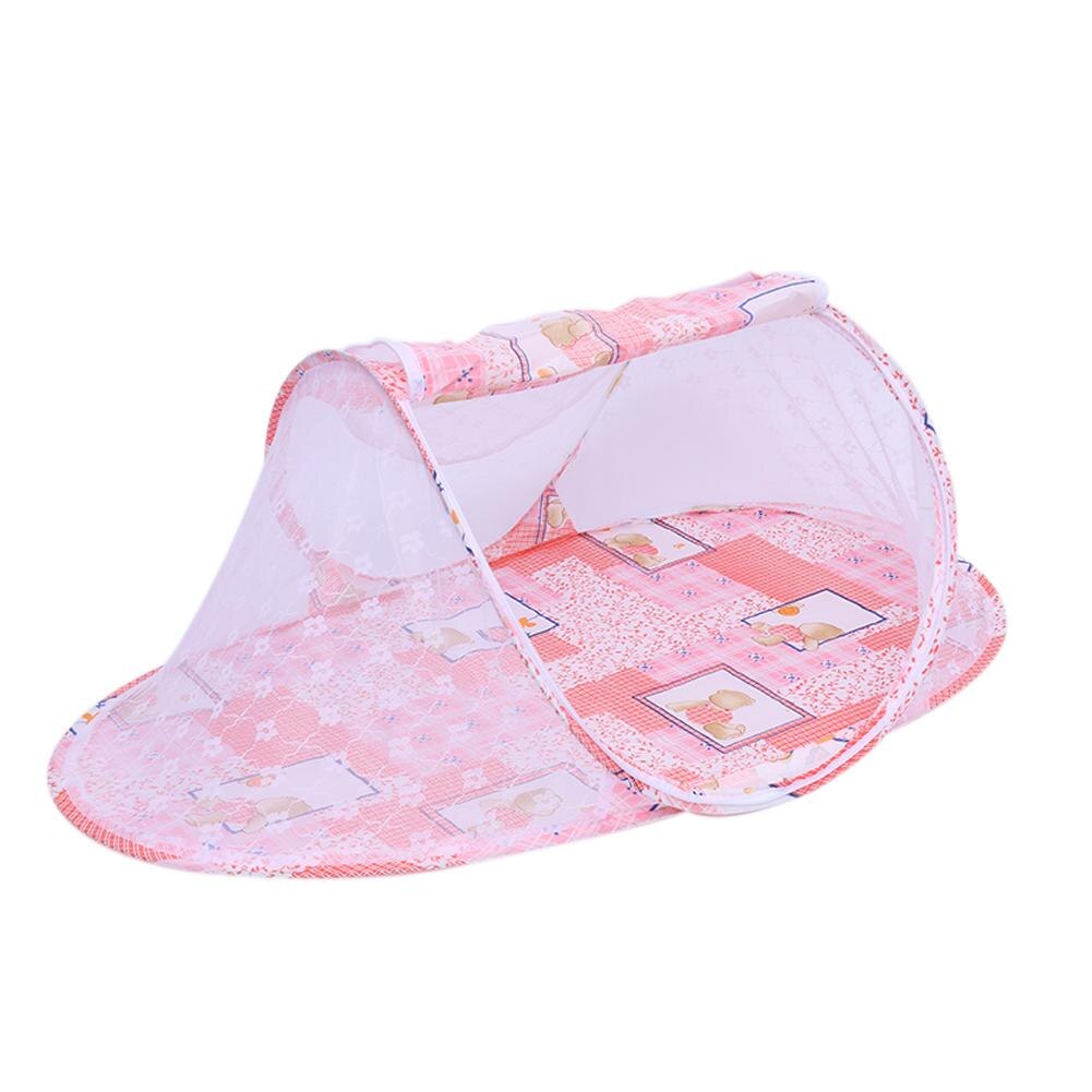 Pink Collapsible Infant Mosquito Net Cartoon Pattern Ship-shaped Baby Mosquito Net With Zipper Baby Children Bedclothes: Default Title