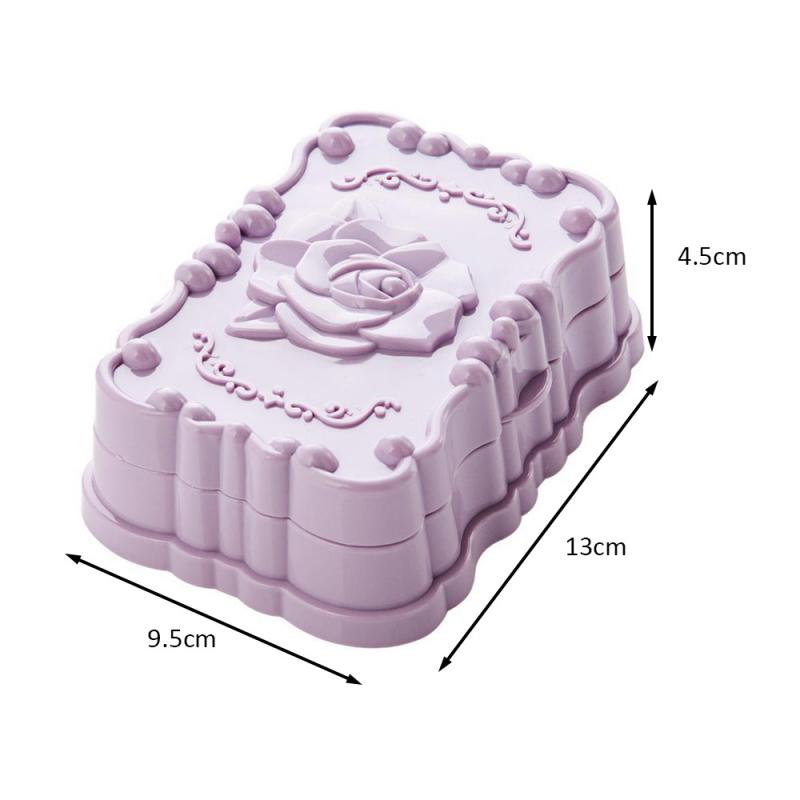Mydło pudełko z pokrywką mydło łazienkowe pudełko z pokrywką róża rzeźbione pudełko mydło pudełko kreatywne podróże przenośne pudełko mydło mydło różane