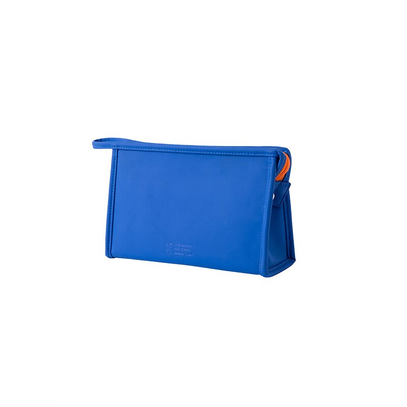 Neue PU Neceser Frauen machen-hoch Taschen Pflege Organizer Multifunktions Reise Kosmetik Tasche Große Kapazität Wasserdichte Lagerung Kasten: A3-Blau