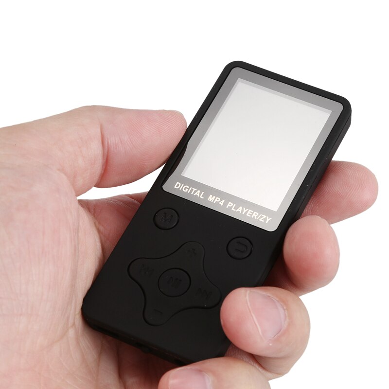 Mini  mp3 afspiller med indbygget højttaler bærbar  mp3 tabsfri lyd musikafspiller fm optager  mp3 afspiller sort