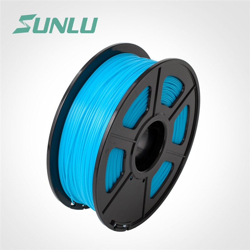 SUNLU PLA Filament 1.75mm 1KG With Spool Plastic PLA 3D Printer Filament Good Toughness Materials: PLA-LUMINOUS BLUE