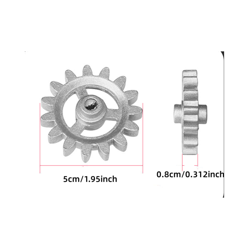 Accessoires de grille de barbecue rotatif automatique, S, engrenage de cadre