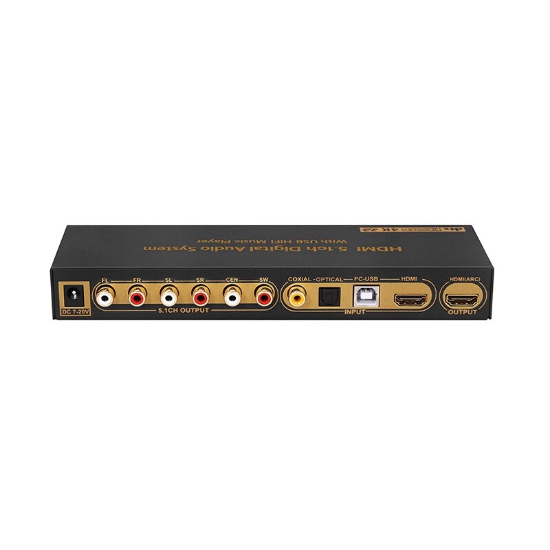 RISE-HDMI 5.1 CH o Decoder DAC DTS AC3 FLAC APE HDMI to HDMI SPDIF ARC