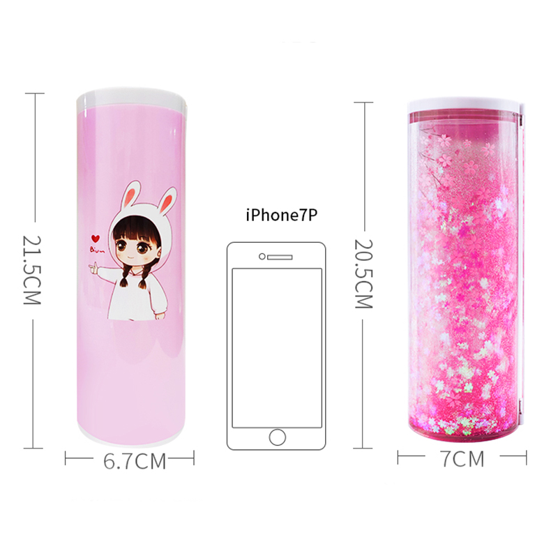 Newmebox Password Pencil Case Cartoon Pattern Pen Holder Large Capacity Stationery Box Coded Lock Home Office School Storage Bag