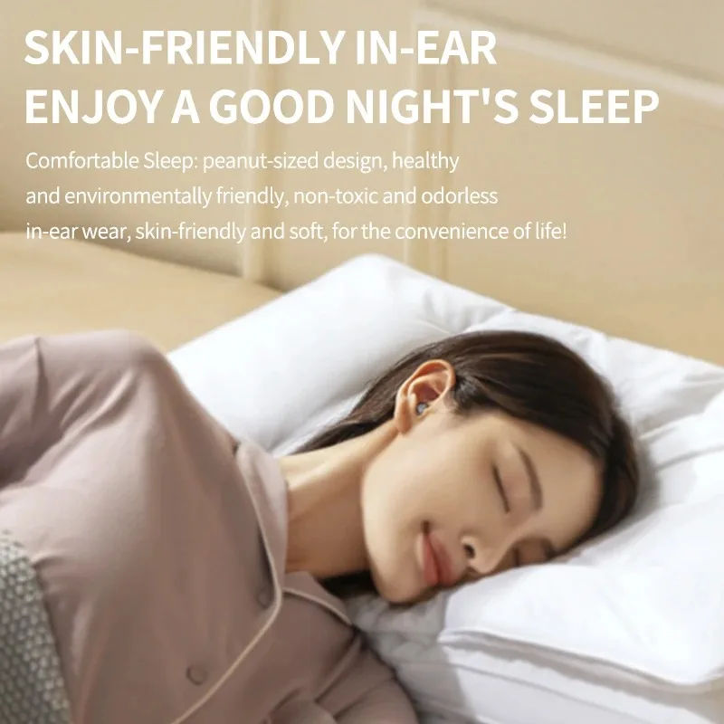 MINI13-N Ultra Small Mini Invisible Wireless Bluetooth Earphones In Ear Sleep Earbuds Noise Reduction Game Call Headphones