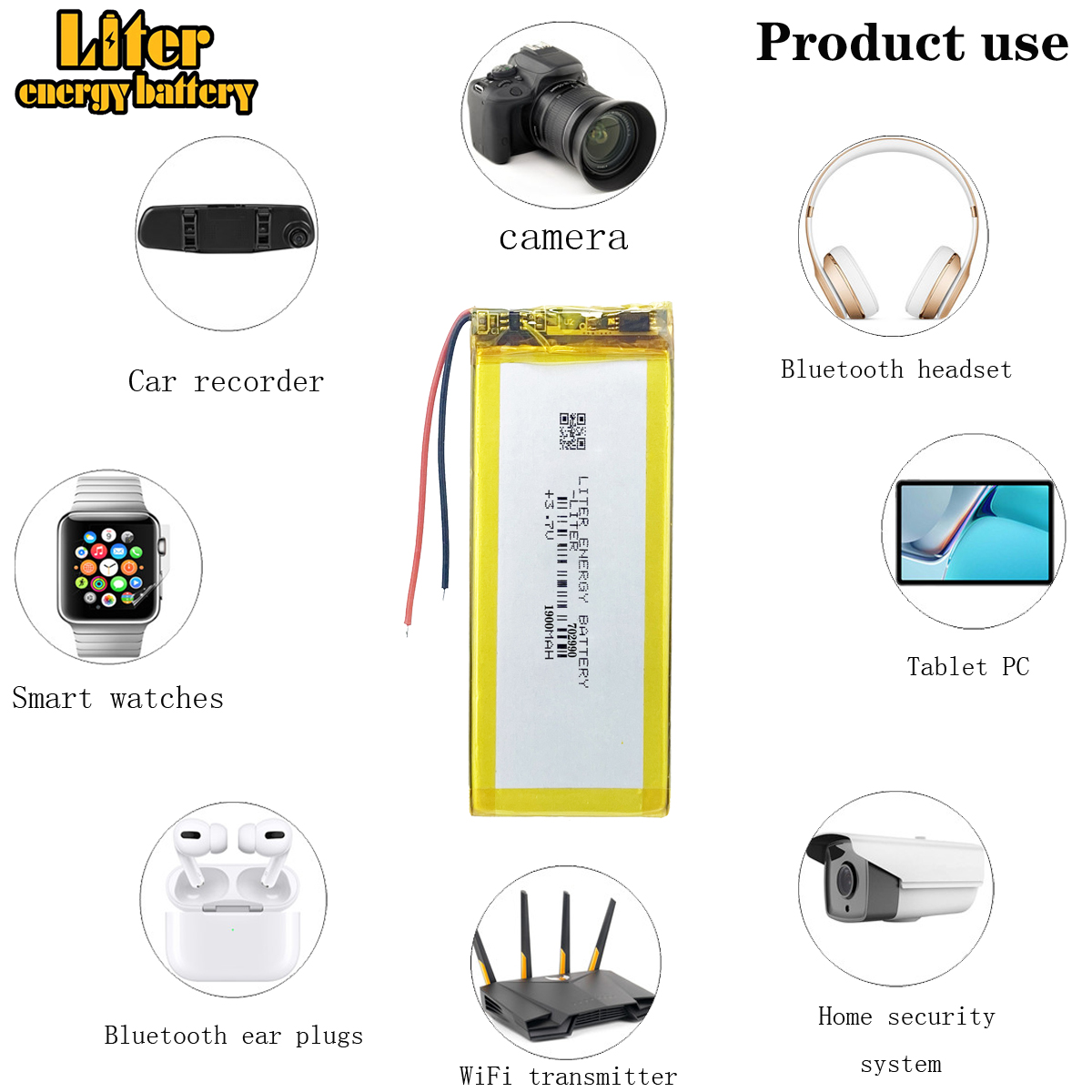 702990 3.7 v 1900 mah 703090 bateria recarregável li-po do lítio do polímero para o banco de potência do telefone móvel do pc da tabuleta de gps dvd e-book