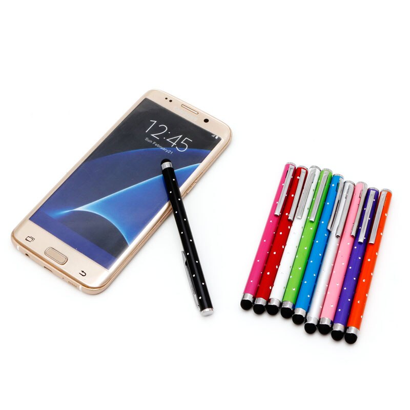 1 pc universal metal touch screen pen stylus til iphone ipad samsung telefon tablet pc
