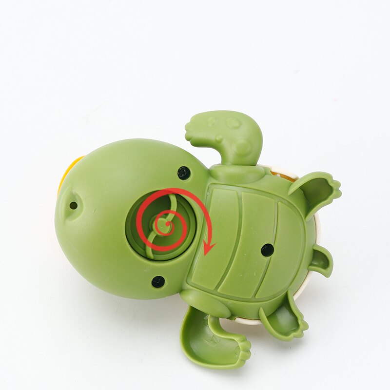 Leuke Cartoon Dier Eend Klassieke Baby Water Speelgoed Baby Zwemmen Schildpad Wond-Up Keten Clockwork Kinderen Strand Bad Speelgoed bad Speelgoed
