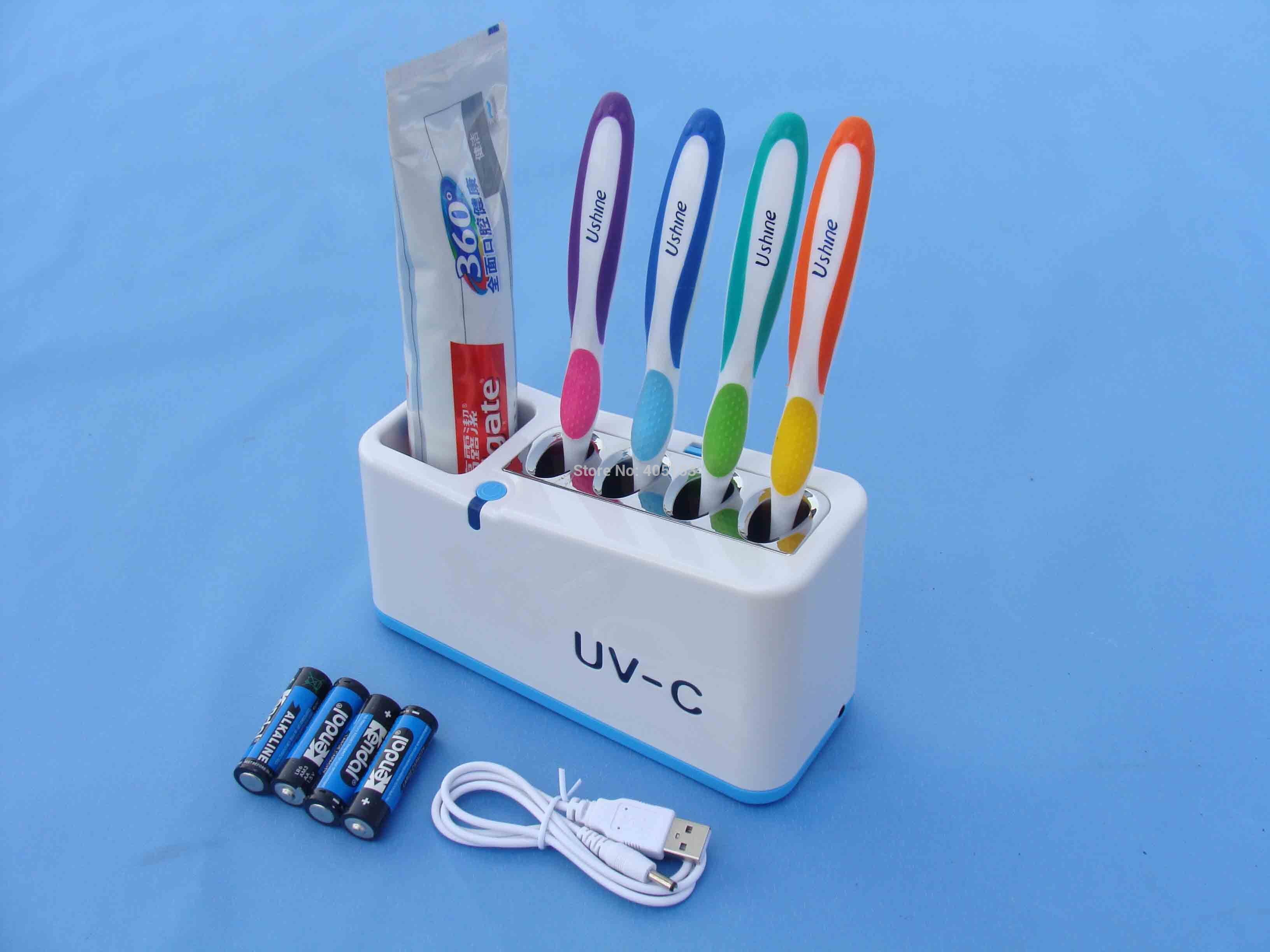 UV-C Home Toothbrush Sterilizing holder UV light tooth brush sanitizer UV tooth brush disinfector