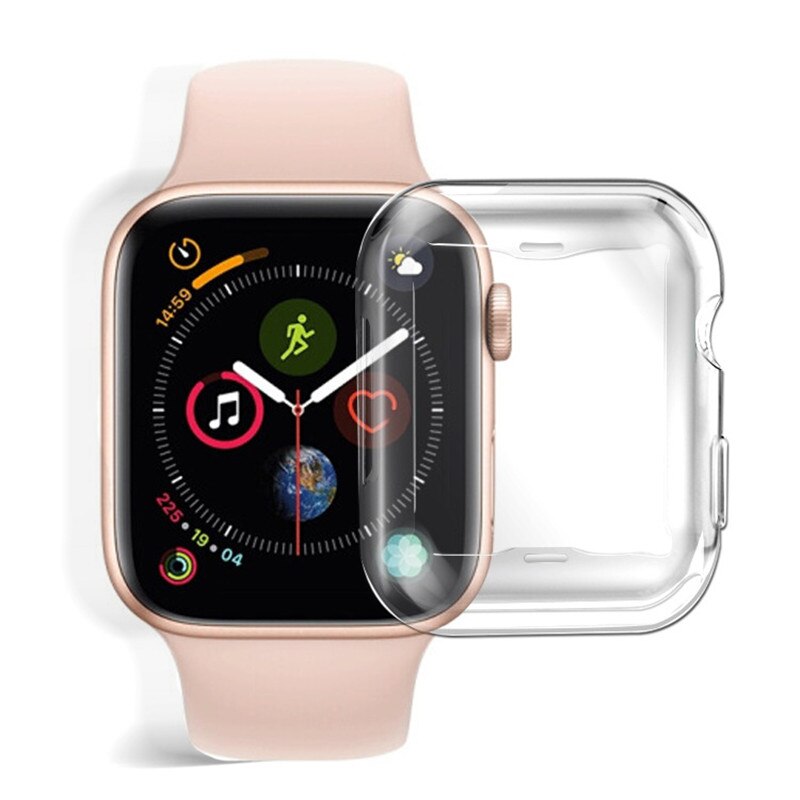 Boîtier de montre pour Apple Watch 5 génération housse de protection coque de protection IWatch 1/2/3/4 coque souple tout compris en Tpu