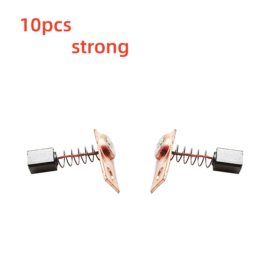 10pcs Carbon Brush For STRONG 210 90 204 105L 102L Marathon Nail Drill Electric manicure machine handle Accessory Replacement: light yellow