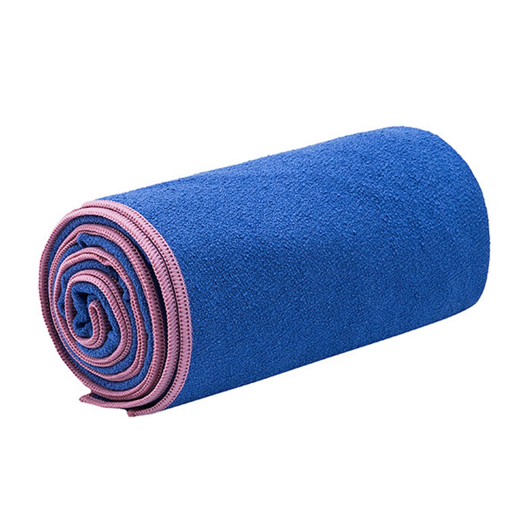 Microfiber Yoga Handdoek Vochtafvoerende Yoga Mat Cover Voor Yoga Pilates Sport: Black