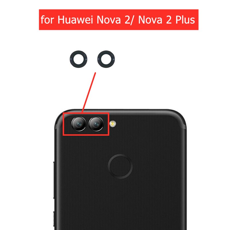 2 stücke für Huawei Nova 2/für Huawei Nova 2 Plus Zurück Kamera Glas Objektiv Hinten Kamera Glas mit kleber Ersatz Reparatur Ersatzteile