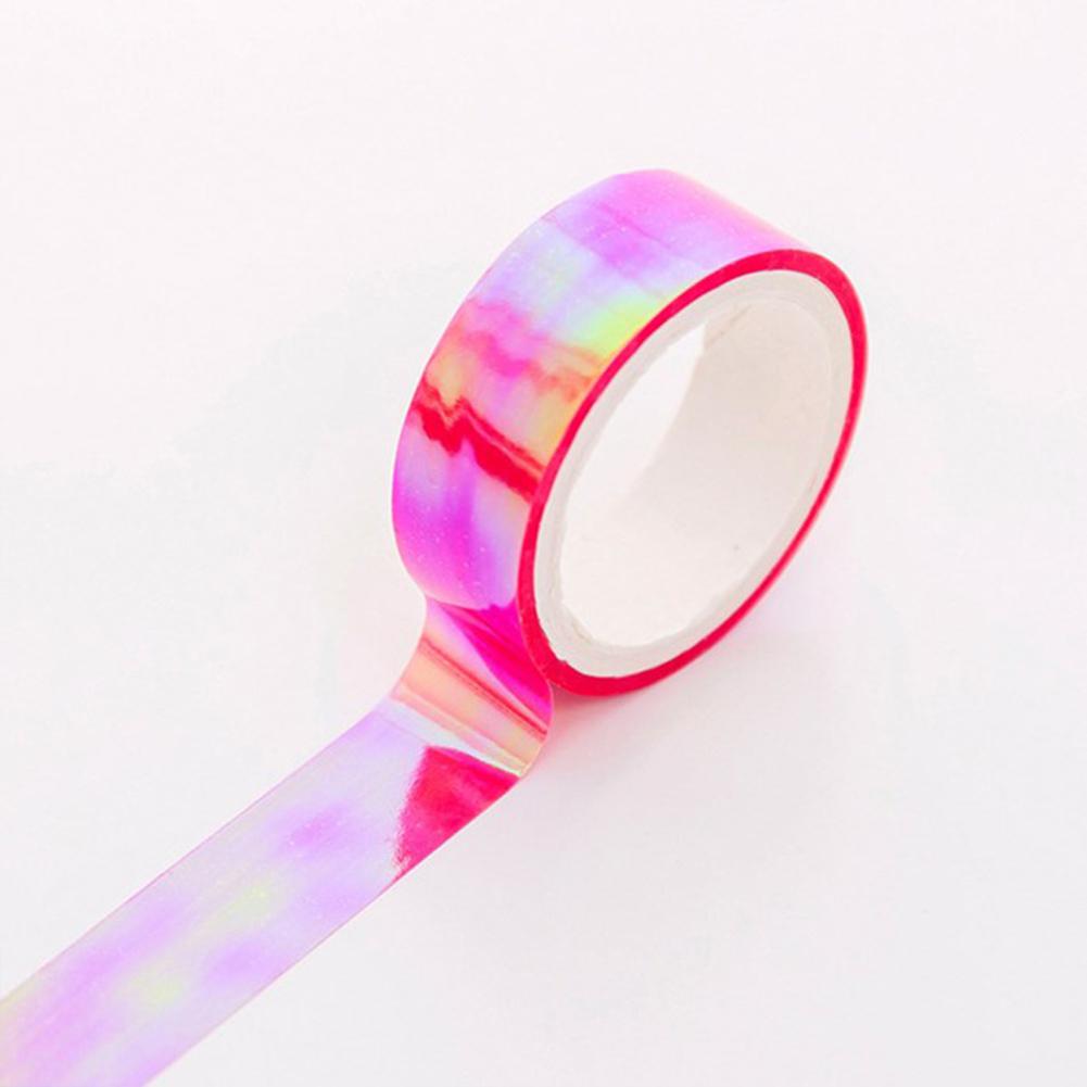 Kleurrijke Diy Scrapbooking Decoratieve Tape Adhesive Label Sticker Masking Papier Verpakking: Pink