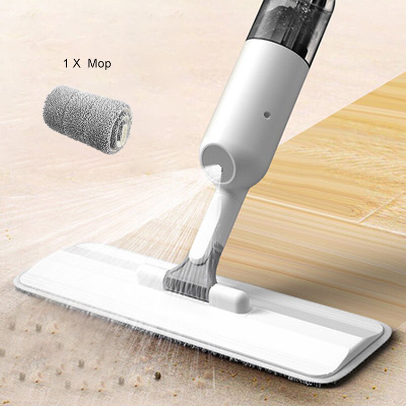 Oneup spray water desinfecterende vloeibare dweil huishoudelijke houten vloer dweil 360 graden roterende handmatige waternevel dweil: Een dweil