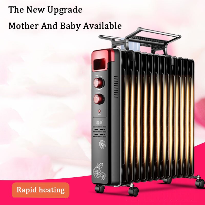 1500W Household Electric Oil Heater 9 Piece Speed Electric Heating Plate Constant Temperature Heating Heater
