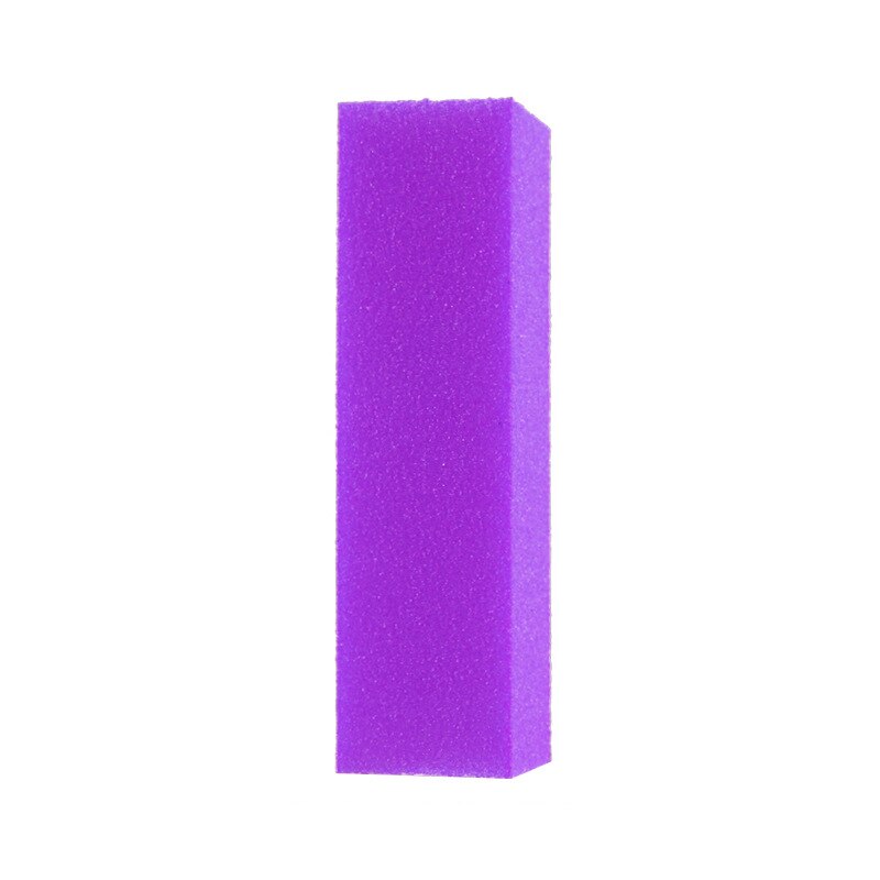 6 st nagelbuffert block neon färg polering slipning buffert block filer manikyr nail art tips kvinnor hemgjord skönhet manikyr verktyg: Lila