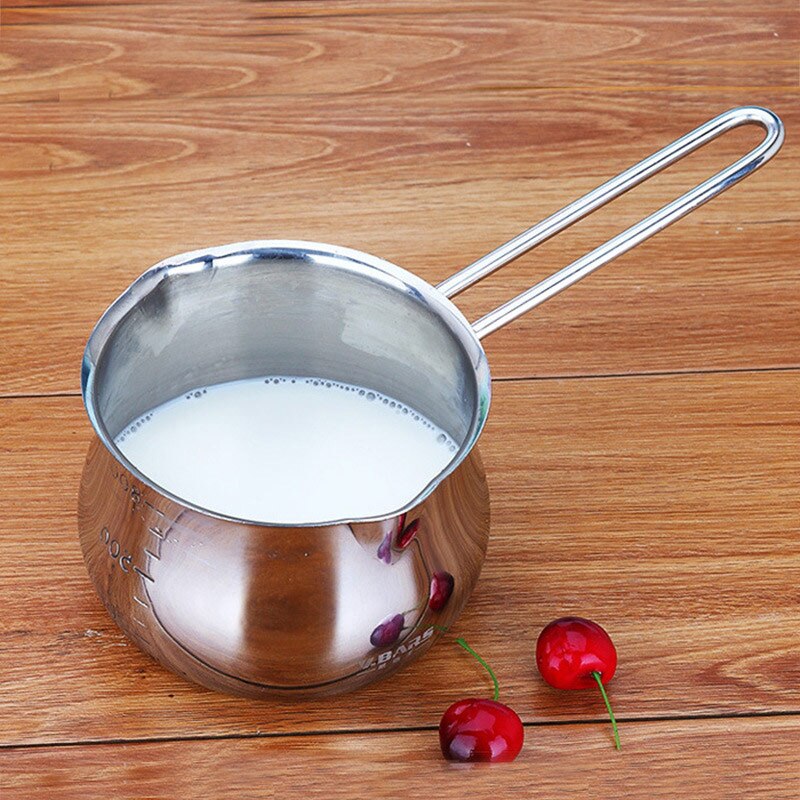 Non-Stick Pan Milk Pot Butter Chocolate Melted Heating Pot Warmer Pan Small Saucepan Cheese Pot With Pour Spouts 300g