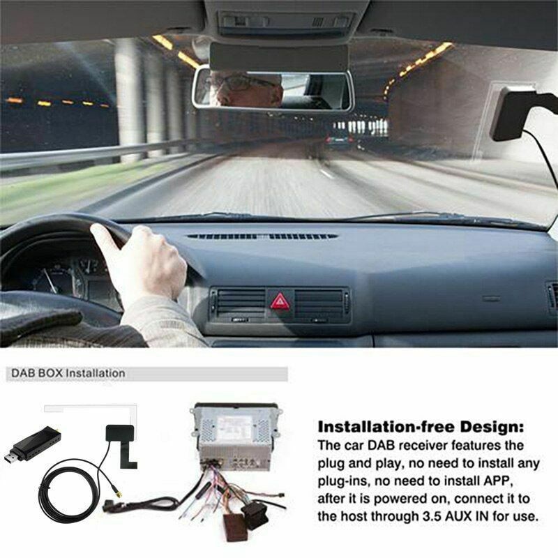 Radio Ontvanger In Auto Antenne Digitale Dab + Adapter Aux Tuner Box Audio Usb Antenne Android Decodering Radio