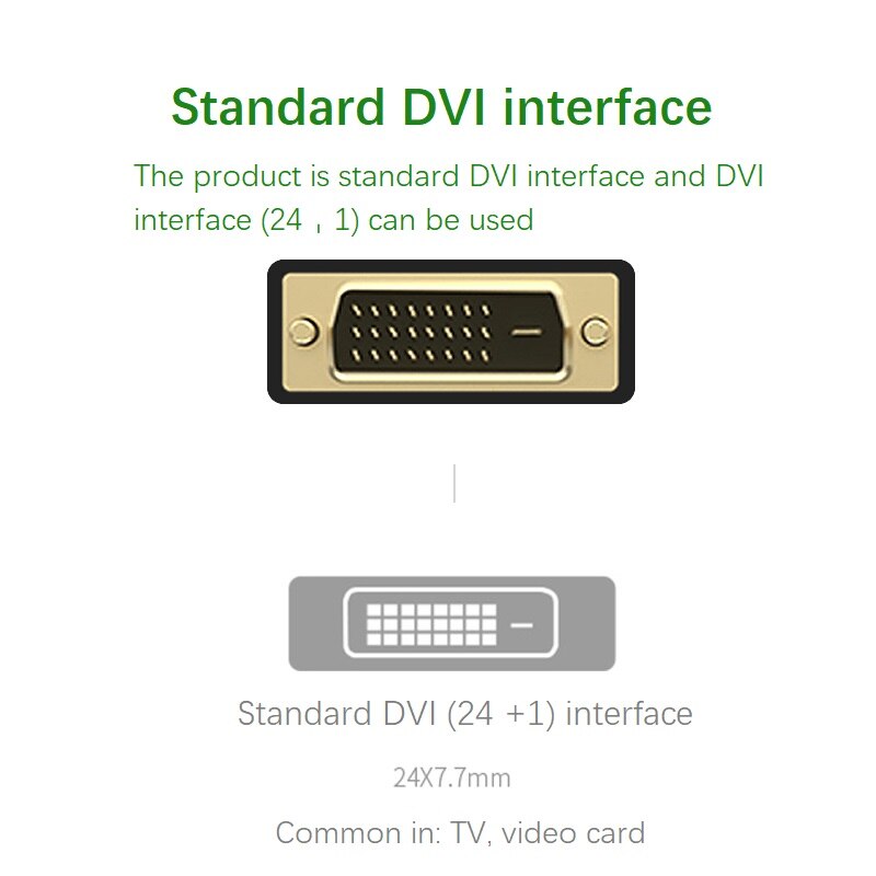 Hdmi til dvi kabel 24+1 pin adapter guldbelagt han til han kabel til 1080p hd hdtv hd pc xbox 1m 2m 3m 5m