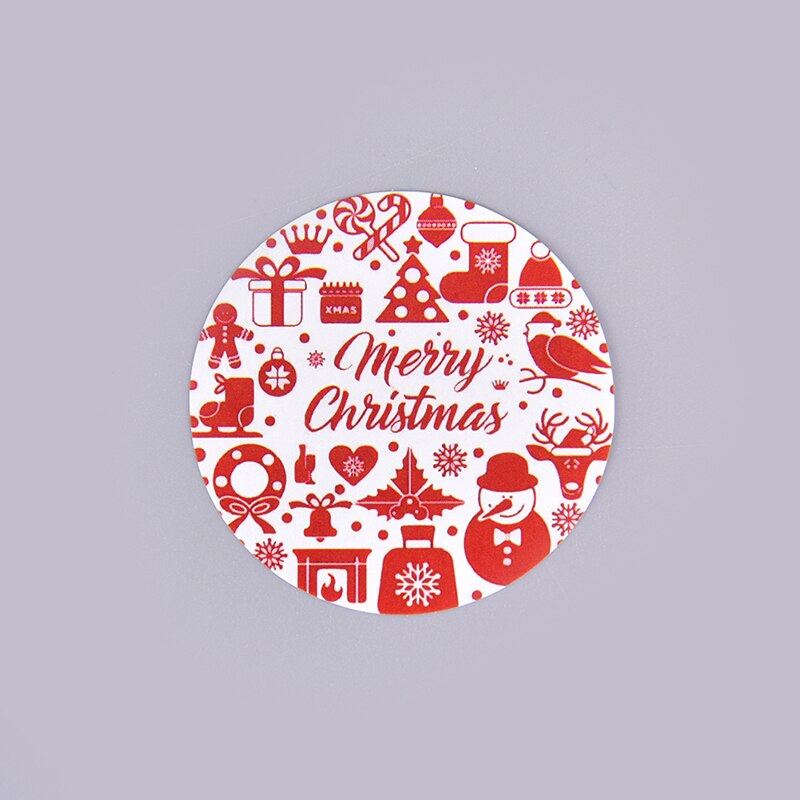 500PCS Merry Christmas Stickers Round Custom stickers for Christmas Party Decor