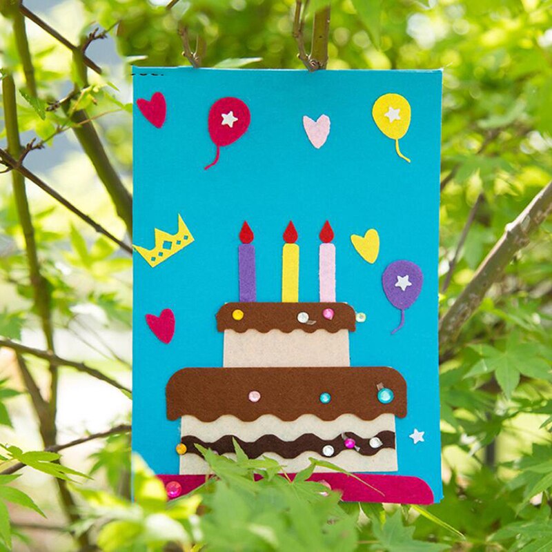 Greeting Card DIY Homemade Card Birthday Thanksgiving Congratulatory Education: happy holiday