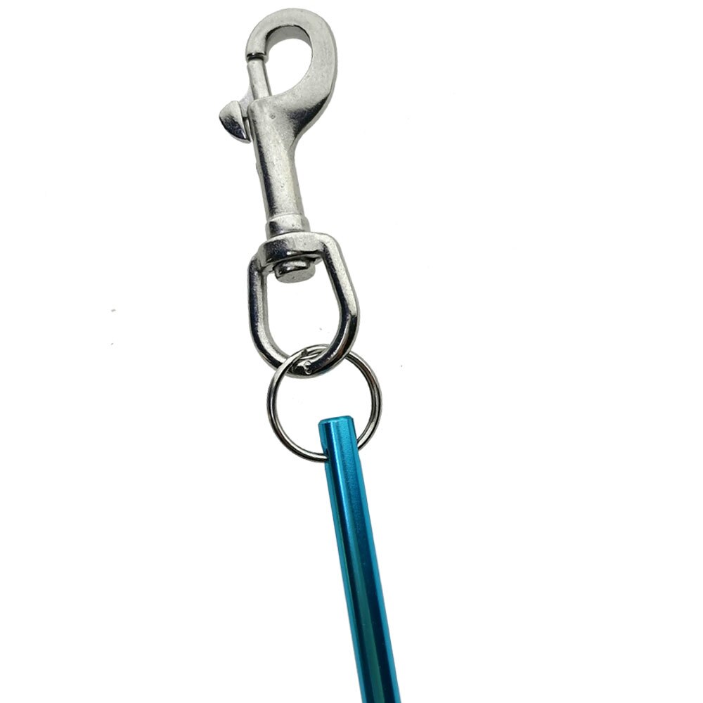 5.5 "14cm nurkować ze stopu aluminium zbiornik grzechotka urządzenie sygnału trzymać z karabinkiem wskaźnik nurkowania wibrator trąbka gwizdek