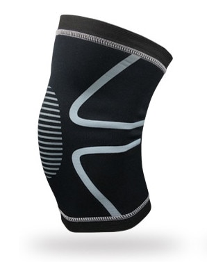 1 stuk voetbal basketbal kniebeschermers sportveiligheid kniebeschermers training elastische kniebrace ondersteuningsbeschermer sport kniebeschermer: Grijs 1 stuk / Ik