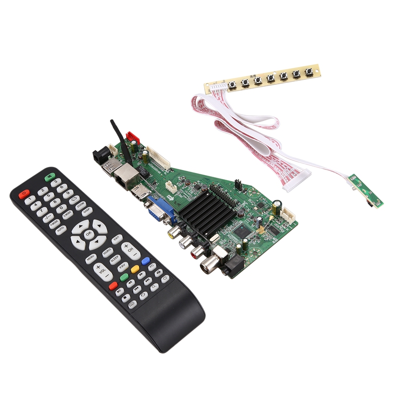 Android 8,0 1G + 4G 4 núcleos MSD358V5.0 atenta red inalámbrica inteligente WI-FI TV LCD Controlador Universal
