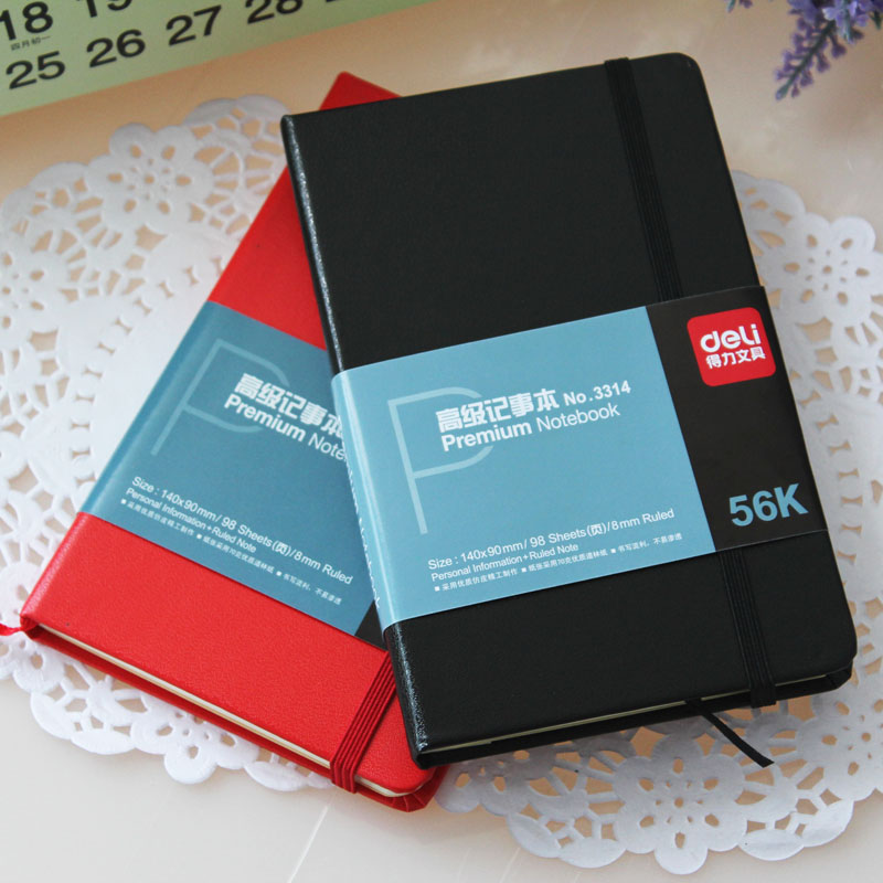 Deli 3314 Notebook Lederen Pocket Notebook 56 K Pu Lederen Cover Notebook Dagboek Pocket Premium Notebook