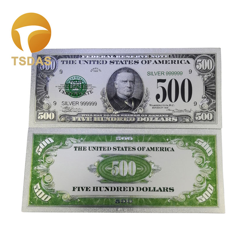 Alle typer amerikanske pengesedler dollar guld seddel  in 24k guldbelagt til indsamling: 10
