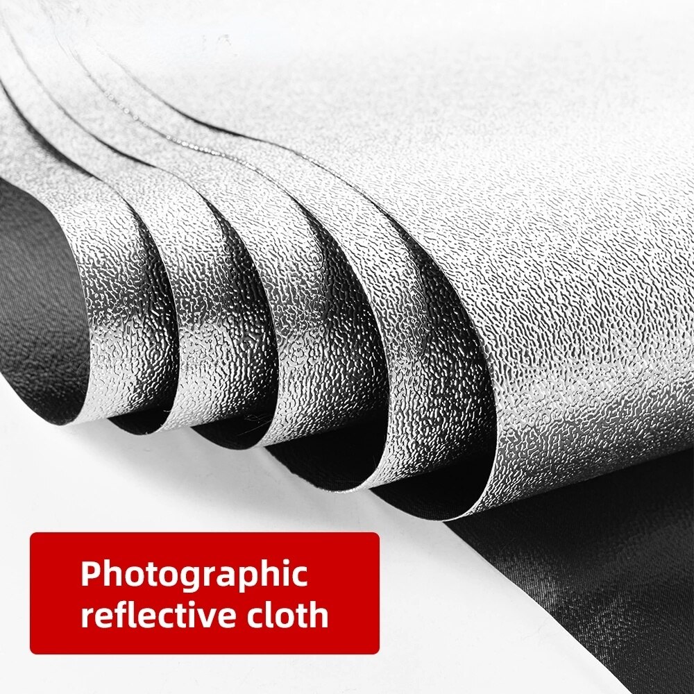 Dickeres reflektierendes fototuch, selbstgebaute studio-softbox, litschi-korn-softlichttuch, diy-fotobox-stoff